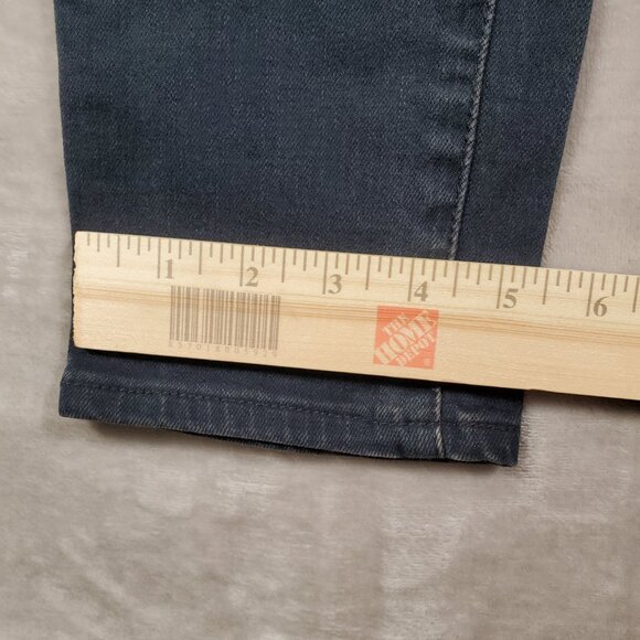 Levi's Jeans Womens mid rise skinny dark wash 'dirty' wash L32 - Picture 12 of 16